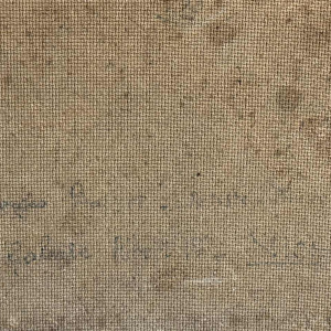 Georges BAFFERT "Paysage méditerranéen 1955 - château de Mandelieu la Napoule » huile sur panneau