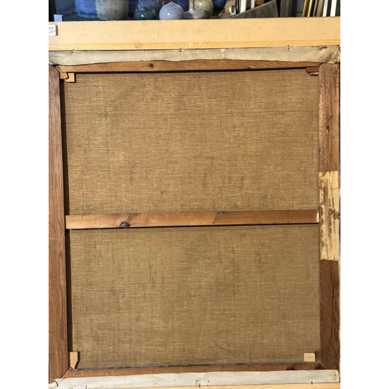 Mathilde du Monceau de Bergendael "Boeket in een porseleinen vaas", olie op doek