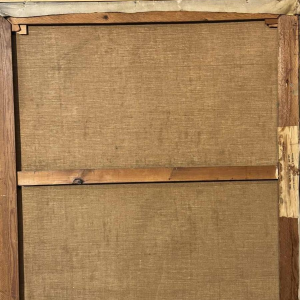 Mathilde du Monceau de Bergendael "Bouquet dans un vase en porcelaine de Chine", huile sur toile