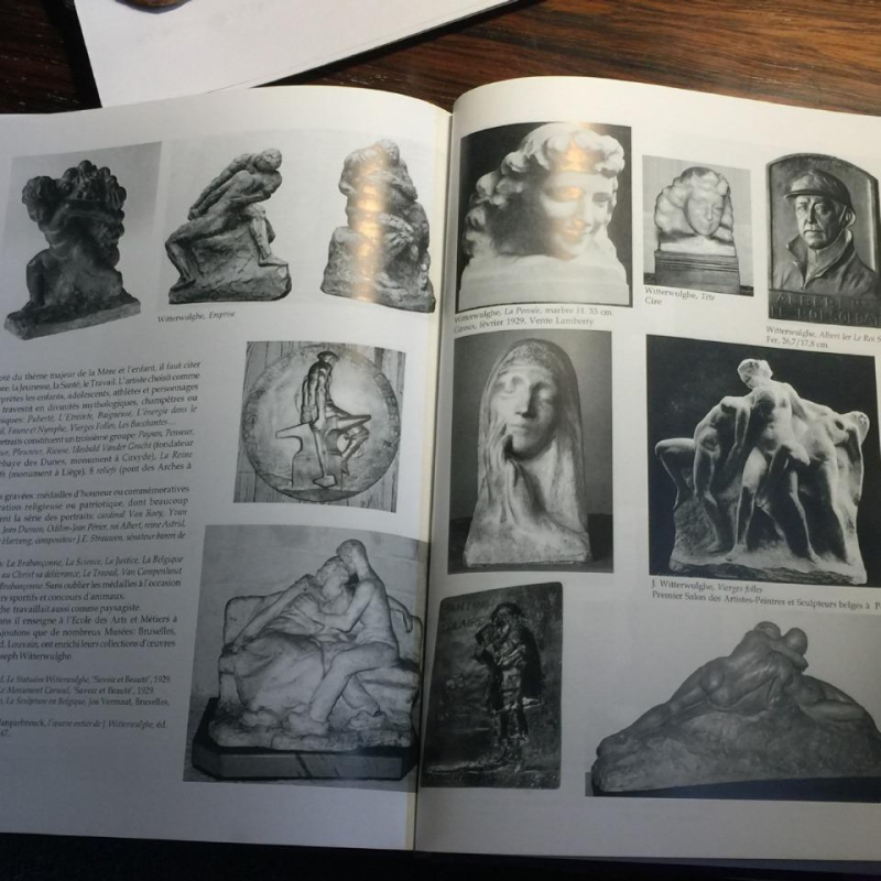 Joseph Witterwulghe "Overvloed & Putti", terracotta beeldhouwkunst Art Deco 1925