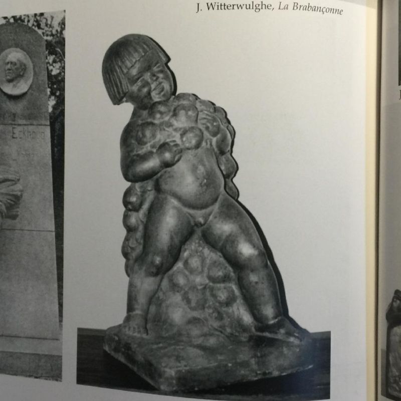 Joseph Witterwulghe "Abundance & Putti", Art Deco terracotta sculpture, 1925