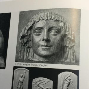 Joseph Witterwulghe " Abondance & Putti ", sculpture Art Deco terre cuite, 1925