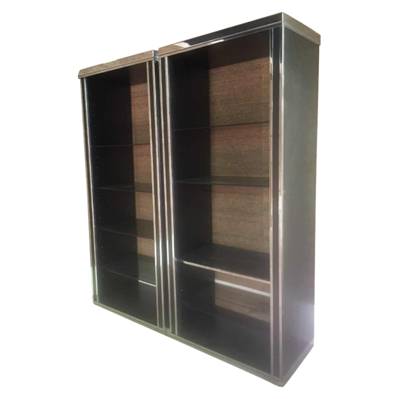 Willy Rizzo voor Mario Sabot, grote boekenplank plank backlit, 1970