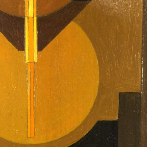 Jean Boquet "Geometric Abstraction", painting, oil on panel, circa 1945/50