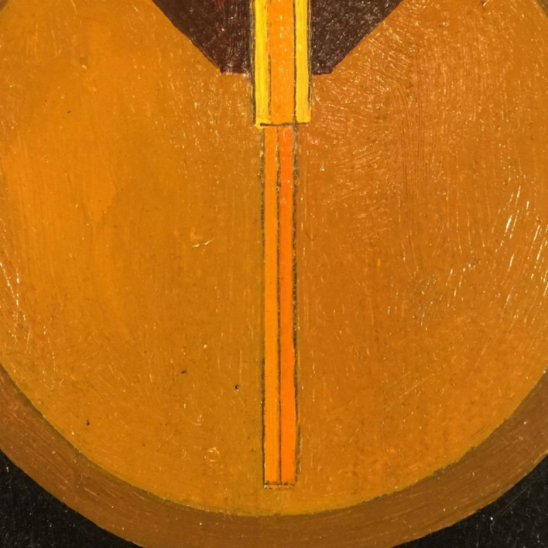 Jean Boquet "Abstraction géométrique", tableau, huile sur panneau, circa 1945/50