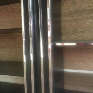 Willy Rizzo for Mario Sabot, large backlit bookshelf shelf, 1970