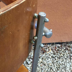 Fauteuil moderniste style Marcel Breuer, contre-plaqué, tubes acier vissés, 1930