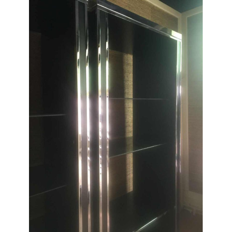 Willy Rizzo for Mario Sabot, large backlit bookshelf shelf, 1970