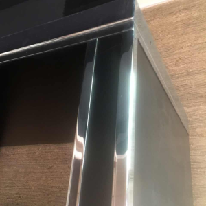 Willy Rizzo for Mario Sabot, large backlit bookshelf shelf, 1970