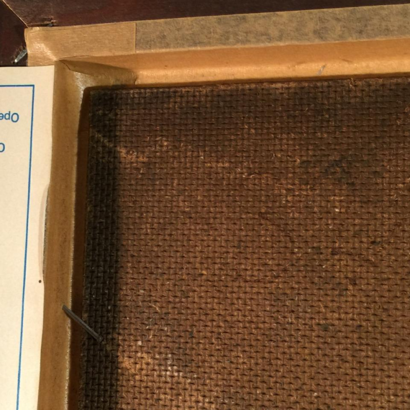 Jean Boquet "Abstraction géométrique", tableau, huile sur panneau, circa 1945/50