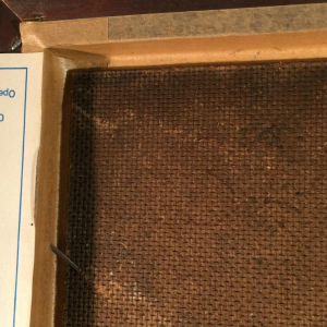 Jean Boquet "Abstraction géométrique", tableau, huile sur panneau, circa 1945/50