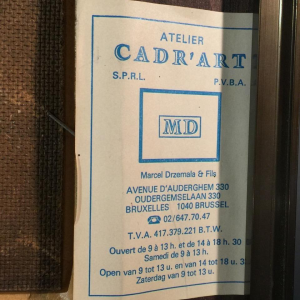 Jean Boquet "Geometric Abstraction", painting, oil on panel, circa 1945/50