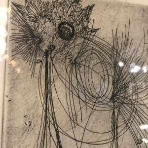 Anne Body " the fly fly ", engraving 3/10, circa 1965