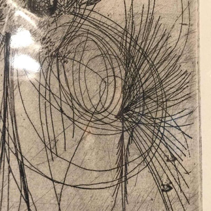 Anne Body " La Mouche Louche ", gravure 3/10, circa 1965