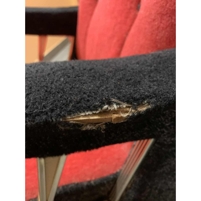 Paire de Fauteuils Clubs italiens Vintage, (usures accotoirs velour) , 1950s