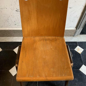 ROLAND RAINER for EMIL & ALFRED POLLAK, Set of 6 Modernist Staking Chairs 1950s