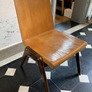 ROLAND RAINER pour EMIL & ALFRED POLLAK, Ensemble de 6 Chaises Empilables, 1950