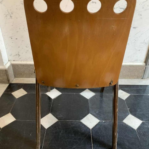 ROLAND RAINER pour EMIL & ALFRED POLLAK, Ensemble de 6 Chaises Empilables, 1950