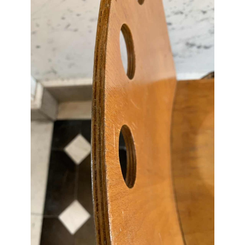 ROLAND RAINER for EMIL & ALFRED POLLAK, Set of 6 Modernist Staking Chairs 1950s