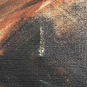 Francis Verlinden, schilderij 'Naakte vrouwen', cabaretscène, olieverf op doek