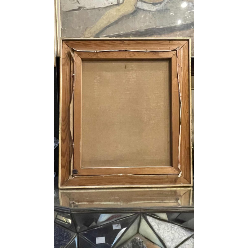 Francis Verlinden, schilderij 'Naakte vrouwen', cabaretscène, olieverf op doek