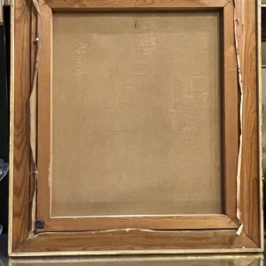 Francis Verlinden, tableau " femmes nues ", scène cabaret, huile sur toile, 1970