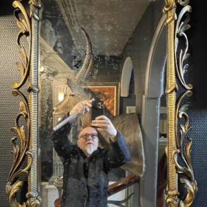 Ancien Miroir Doré Louis XV Rocaille, Bois Sculpte´ et Stuque´, XIXe siècle