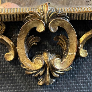 Louis XV Rocaille Carved, Stucco and Gilded Wood Rocaille Mirror, 19th century