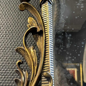 Ancien Miroir Doré Louis XV Rocaille, Bois Sculpte´ et Stuque´, XIXe siècle