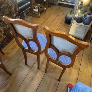 Complete Living Room Art Nouveau Set Salon, 1 Sofa + 2 Armchairs + 2 Chairs, ca 1900