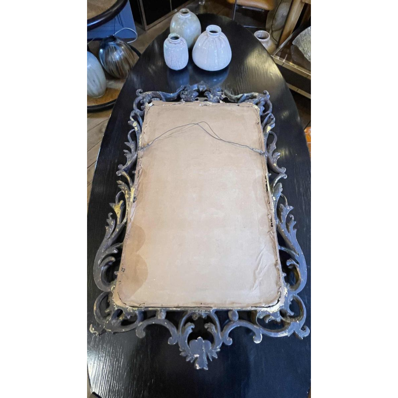 Louis XV Rocaille Carved, Stucco and Gilded Wood Rocaille Mirror, 19th century