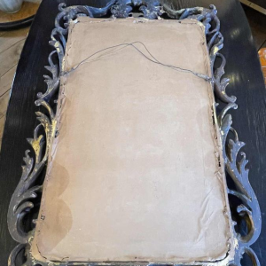 Ancien Miroir Doré Louis XV Rocaille, Bois Sculpte´ et Stuque´, XIXe siècle