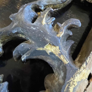 Ancien Miroir Doré Louis XV Rocaille, Bois Sculpte´ et Stuque´, XIXe siècle