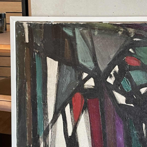 FERDINAND VONCK, abstract schilderij, olieverf op doek, ca 1950