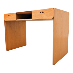 Derk Jan de Vries, bureau / coiffeuse en he^tre, design moderniste, ca 1980s