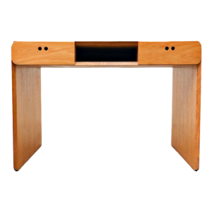 Derk Jan de Vries, bureau / coiffeuse en he^tre, design moderniste, ca 1980s