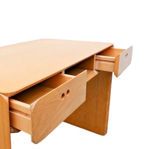 Derk Jan de Vries, bureau / coiffeuse en he^tre, design moderniste, ca 1980s