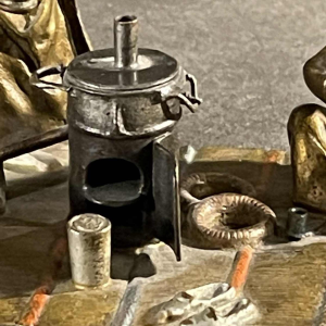 Vienna bronze orientalist Arabist sculpture "The Arab tea sellers", ca 1890