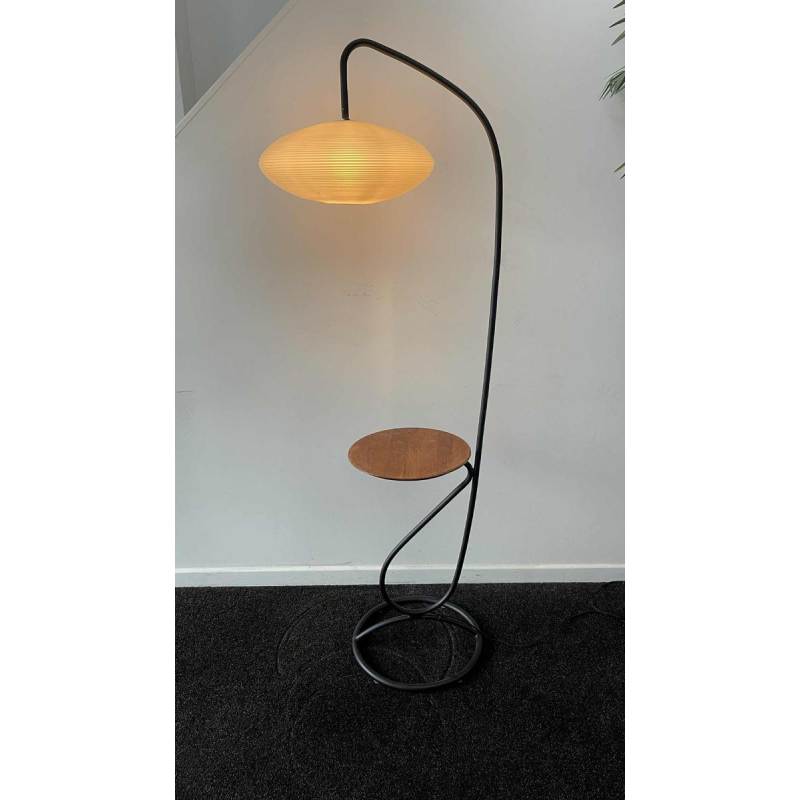 Mathieu Matégot (toegeschreven), staande lamp (lamp & tafel) buisvormig metaal