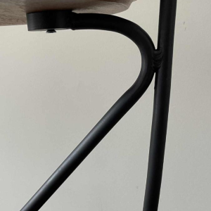 Mathieu Matégot (attributed), floor lamp ( lamp & table ) tubular metal, ca 1960