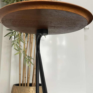 Mathieu Matégot (attribué), lampadaire ( lampe & table ) métal tubulaire ca 1960