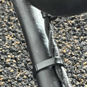 Mathieu Matégot (attributed), floor lamp ( lamp & table ) tubular metal, ca 1960