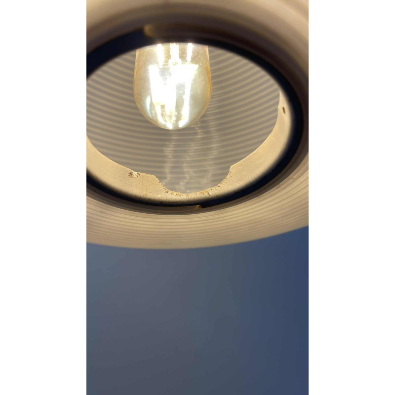 Mathieu Matégot (attribué), lampadaire ( lampe & table ) métal tubulaire ca 1960