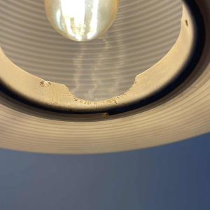 Mathieu Matégot (attribué), lampadaire ( lampe & table ) métal tubulaire ca 1960