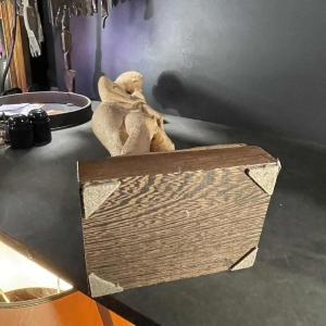 ALPHONSE DARVILLE "gedrapeerde naakte vrouw" uniek terracotta sculptuur, 1959