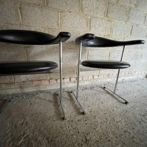 Geoffrey Harcourt voor Hans Kaufeld set of 4 stoelen " Airport Model 037 " 1960s