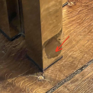 ROMEO REGA, table basse laiton & chrome, Design italien Hollywood Regency 1970s