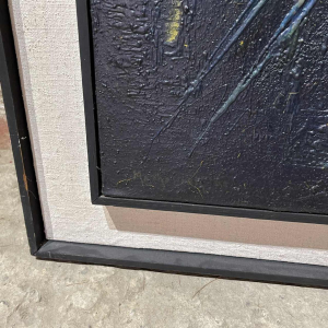 MACKOWIAK ERWIN, tableau abstrait belge, peintre huile sur panneau, ca 1960