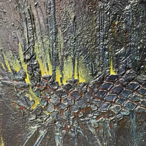 MACKOWIAK ERWIN, tableau abstrait belge, peintre huile sur panneau, ca 1960