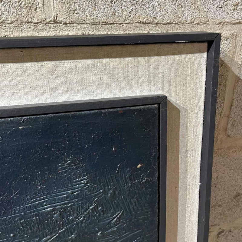 MACKOWIAK ERWIN, Belgisch abstract schilderij, olieverf op paneel, ca 1960